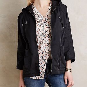 Anthropologie uptown hooded rain jacket